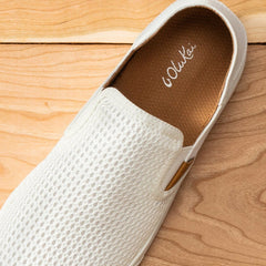 Pehuea Women's Breathable Slip-On Sneakers - Bright White