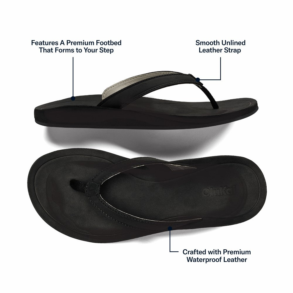 Southshore Waterproof Leather Sandals - Lava Rock
