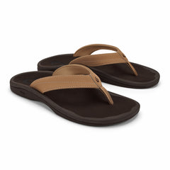 ‘Ohana Women's Beach Sandals - Almond / Dark Java