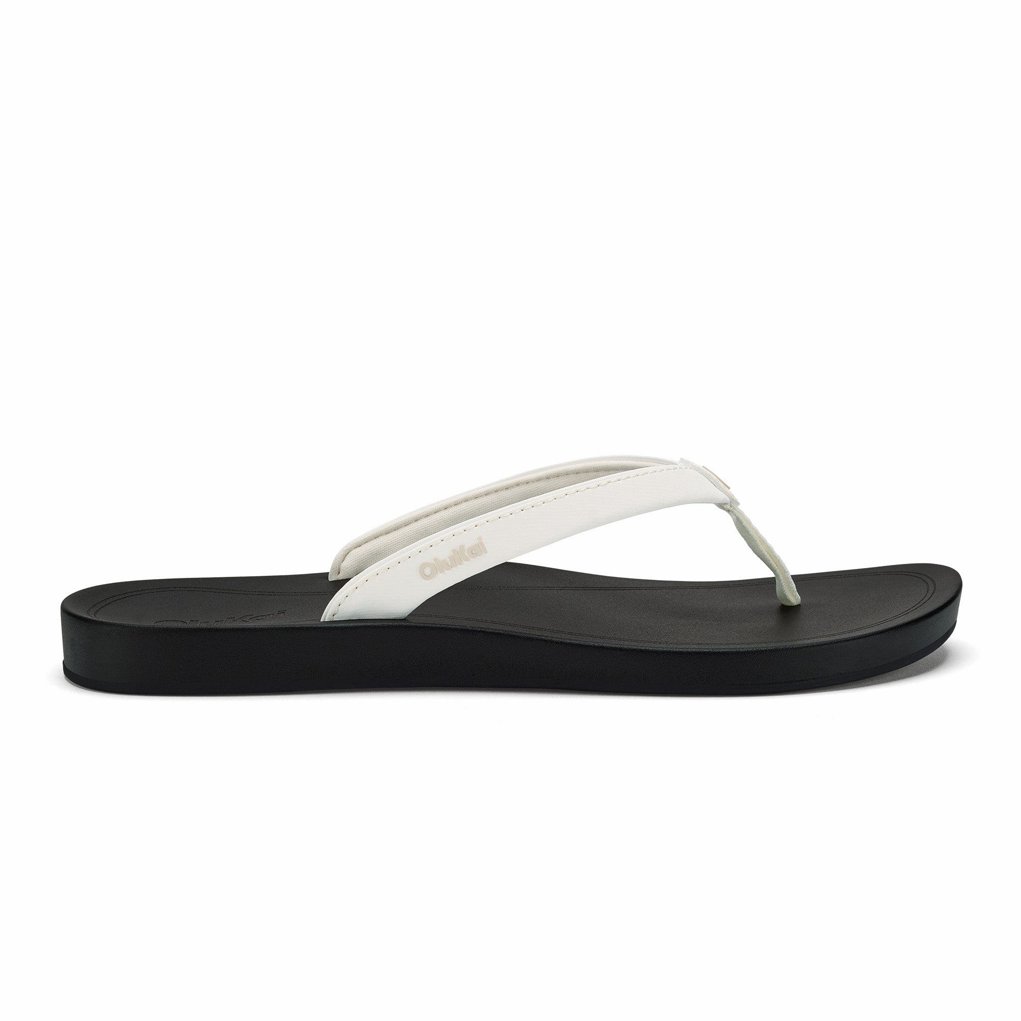 ‘Uiki Everyday Beach Sandals - Bright White / Lava Rock