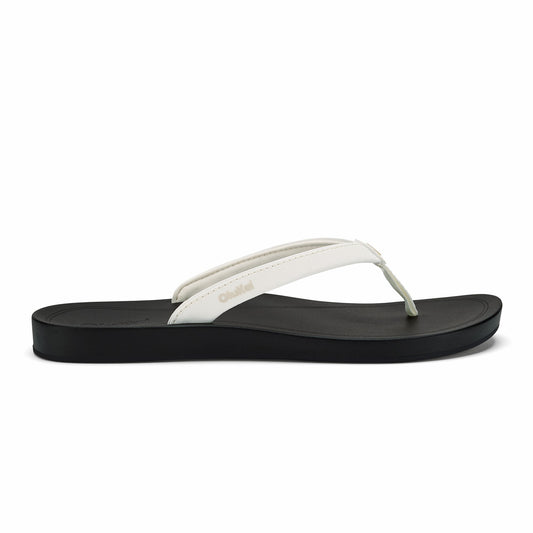 ‘Uiki Everyday Beach Sandals - Bright White / Lava Rock
