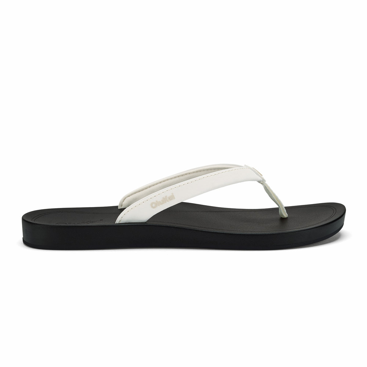‘Uiki Everyday Beach Sandals - Bright White / Lava Rock