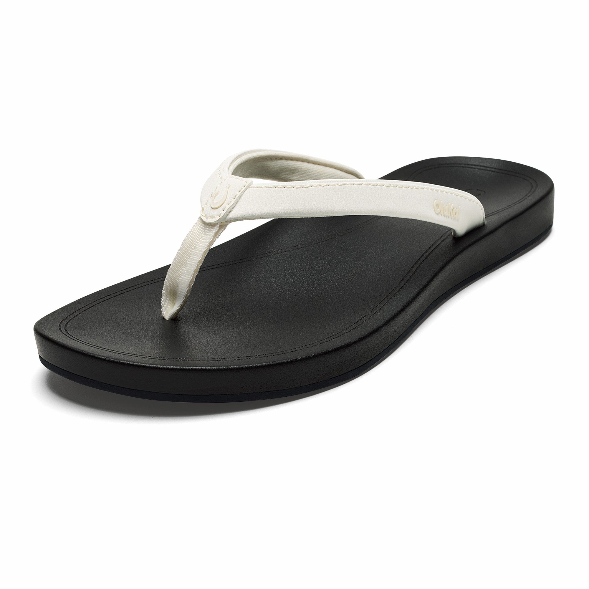 ‘Uiki Everyday Beach Sandals - Bright White / Lava Rock