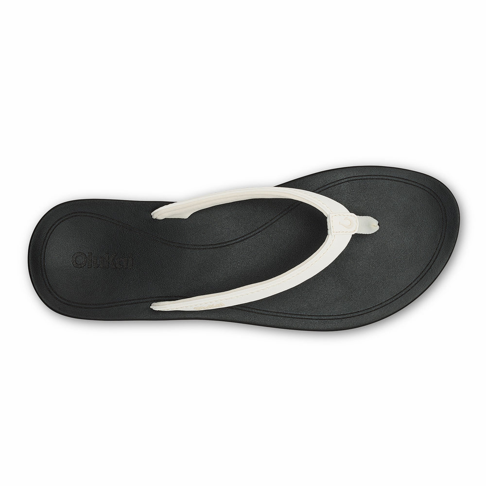 ‘Uiki Everyday Beach Sandals - Bright White / Lava Rock