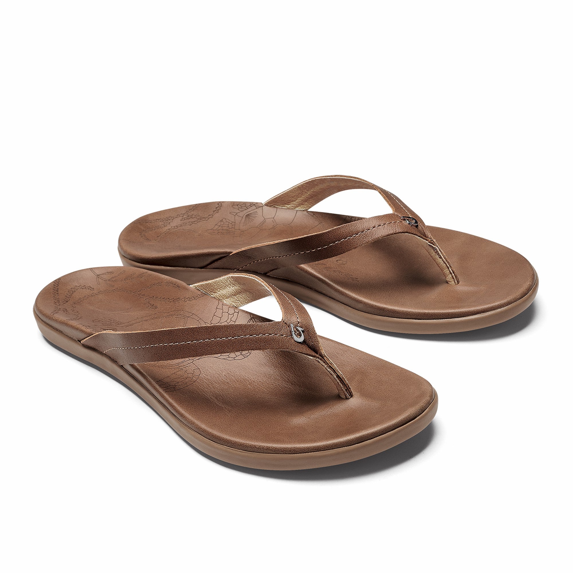 Honu Leather Beach Sandals - Tan