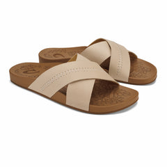 Kipe‘a ‘Olu Women‘s Slide Sandals - Puka / Tan