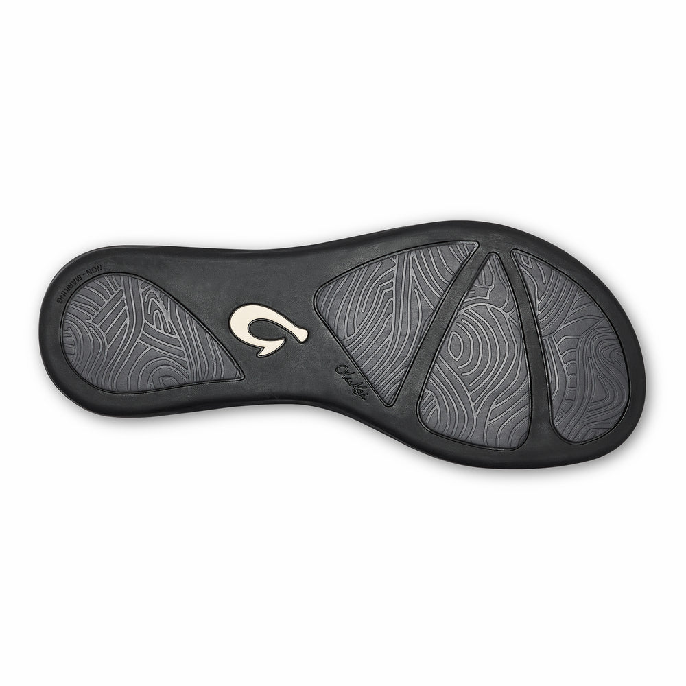 Honu Leather Beach Sandals - Black
