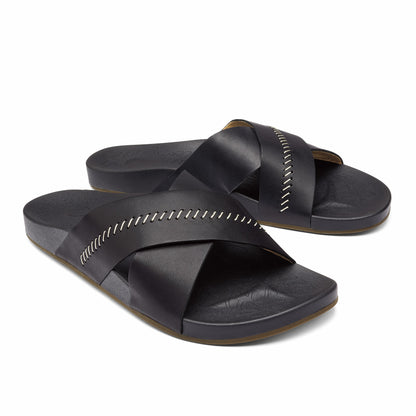 Kipe‘a ‘Olu Women‘s Slide Sandals - Black