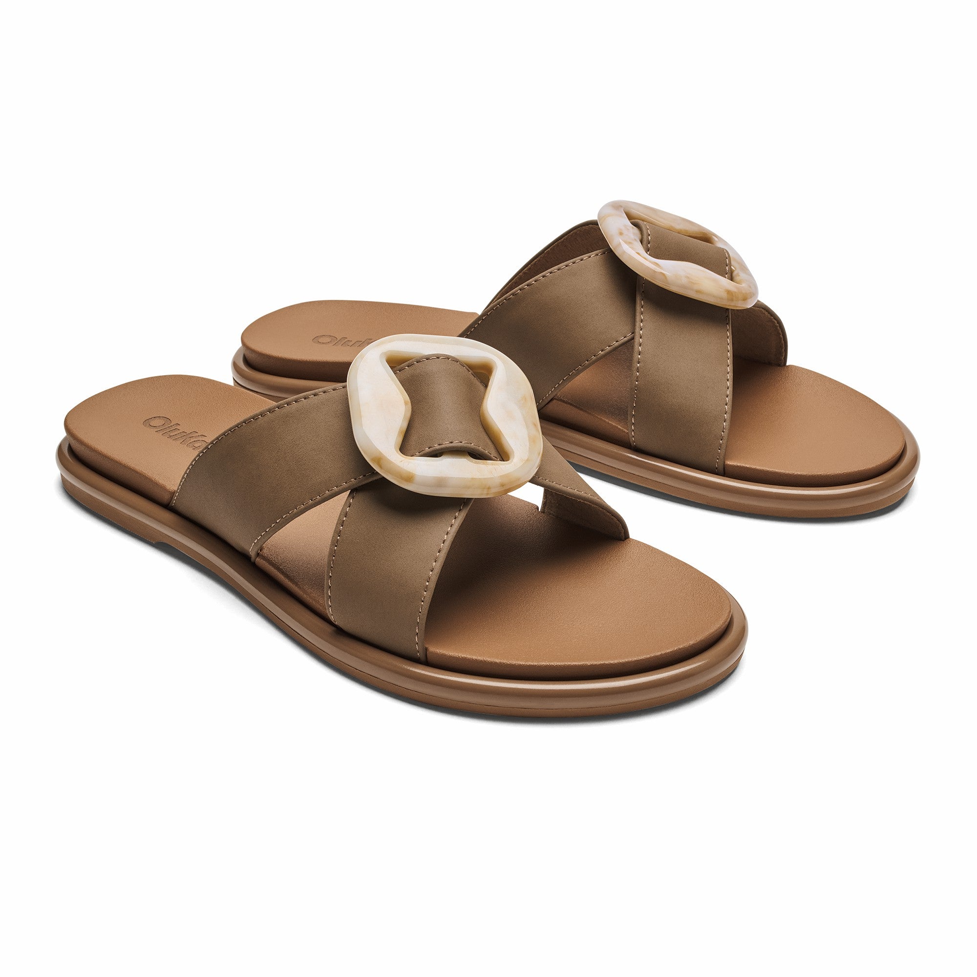 La‘i Slide Slide Beach Sandals - Tan
