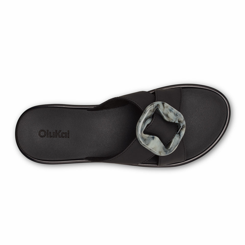 La‘i Slide Slide Beach Sandals - Lava Rock