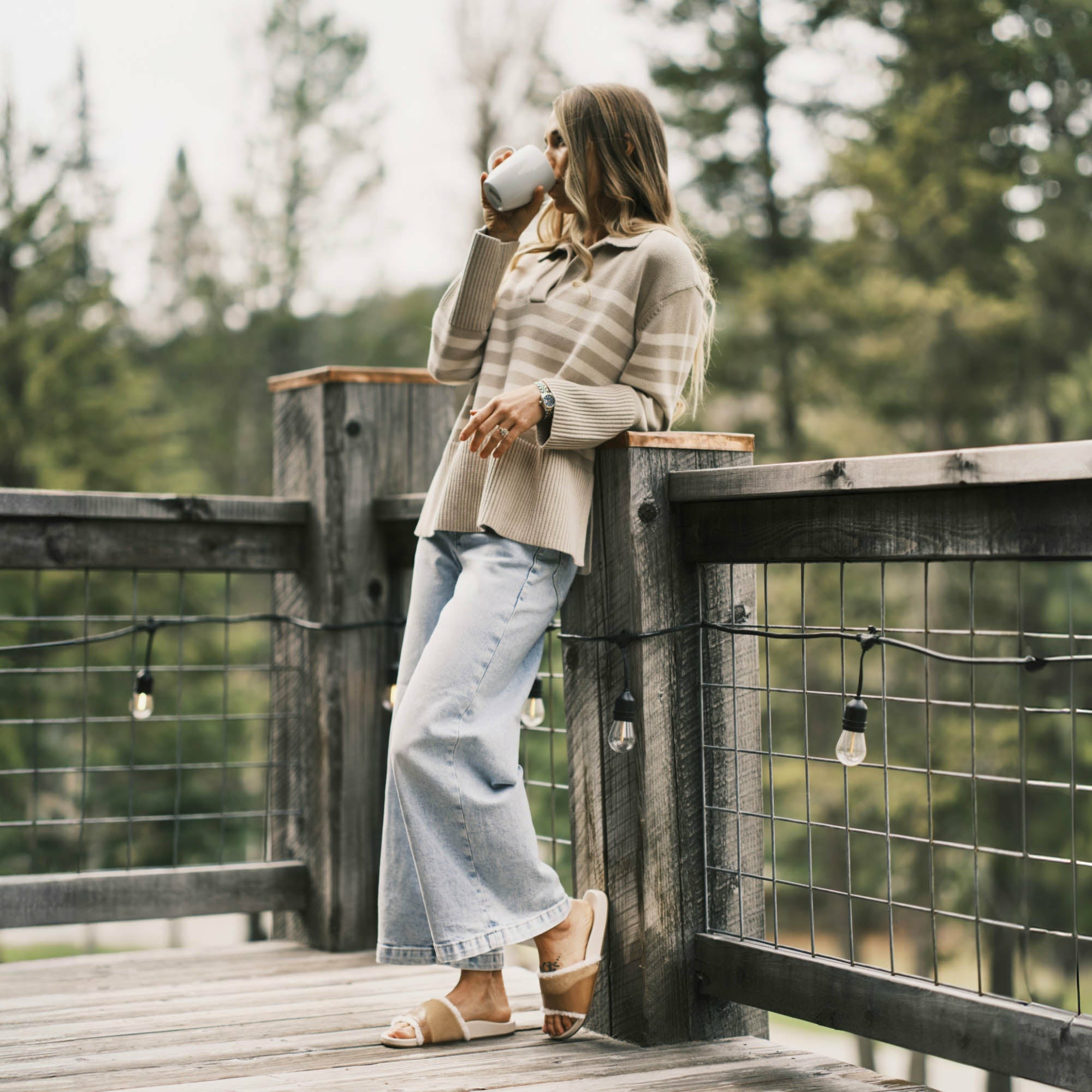Hō‘ala Slide Slide Slipper Sandals - Tan / Puka