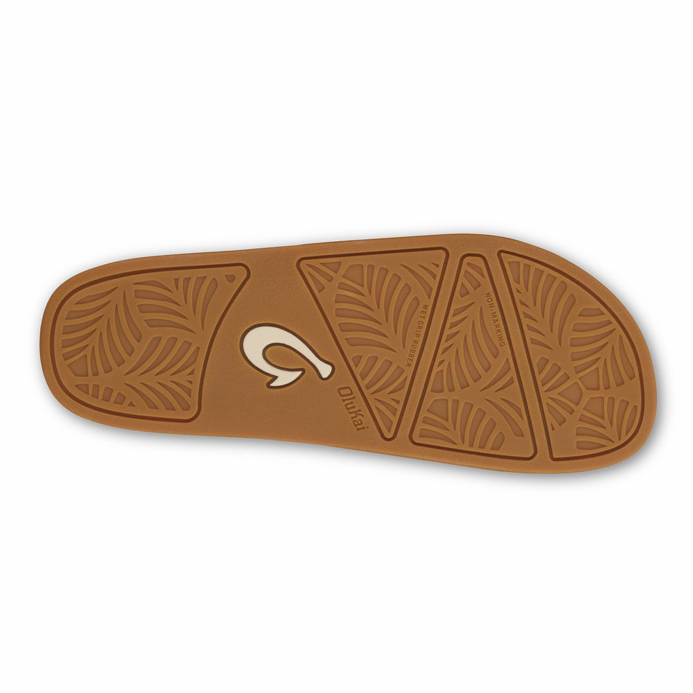 Hō‘ala Slide Slide Slipper Sandals - Tan / Puka