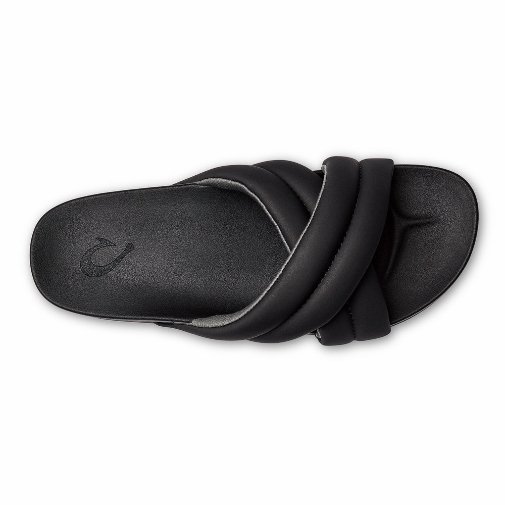 Hila Beach Slide Sandals - Black