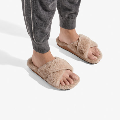 Hila Heu Slide Slipper Sandals - Tan