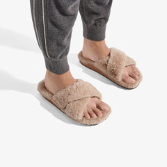 Hila Heu Slide Slipper Sandals - Tan