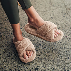 Hila Heu Slide Slipper Sandals - Tan