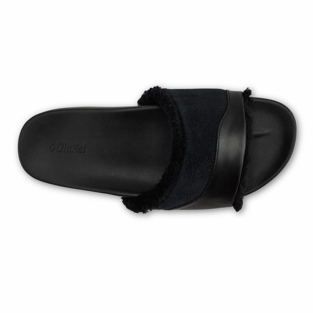 Hō‘ala Slide Slide Slipper Sandals - Black