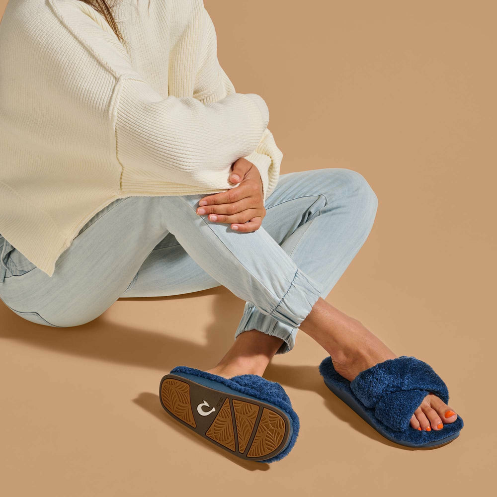 Hila Heu Slide Slipper Sandals - Moonlit Ocean