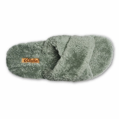 Hila Heu Slide Slipper Sandals - Muted Green