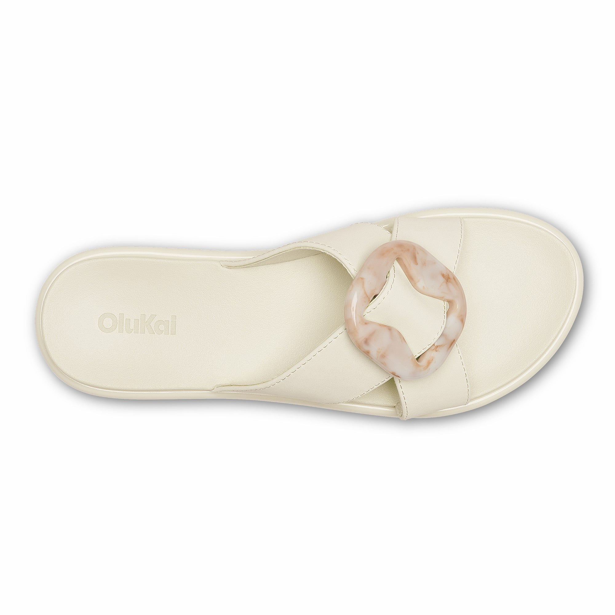 La‘i Slide Slide Beach Sandals - White Sand