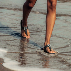 La‘i T-Bar Strappy Sandals - Lava Rock