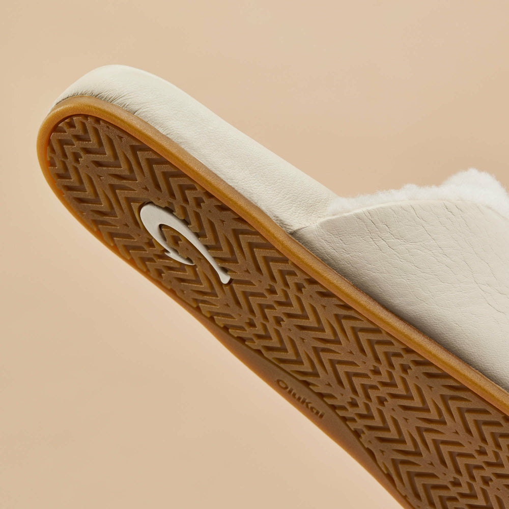 Kōnea Leather Slipper Mules - Bone