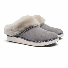 Ku‘i Fuzzy Slip-On Slippers - Fog