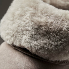 Ku‘i Fuzzy Slip-On Slippers - Fog