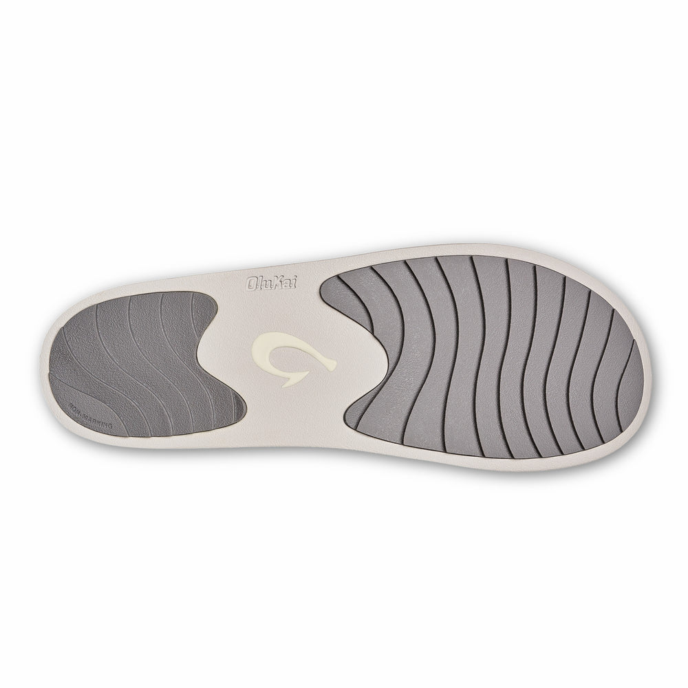 Ku‘i Fuzzy Slip-On Slippers - Fog
