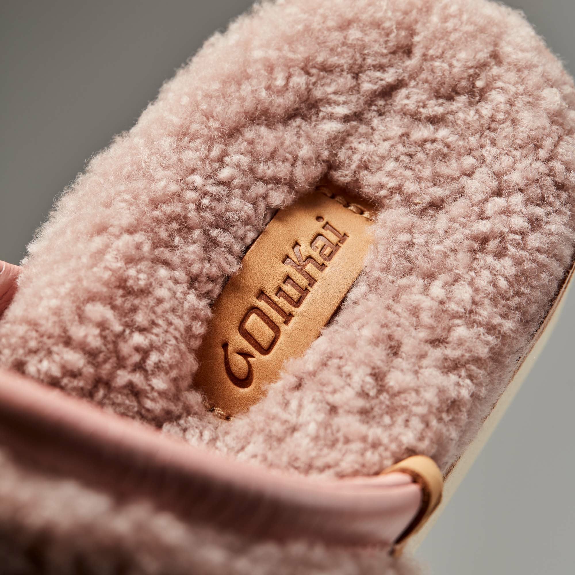 Pūpū Mua Shearling Mule Slipper - Pink Sea Salt