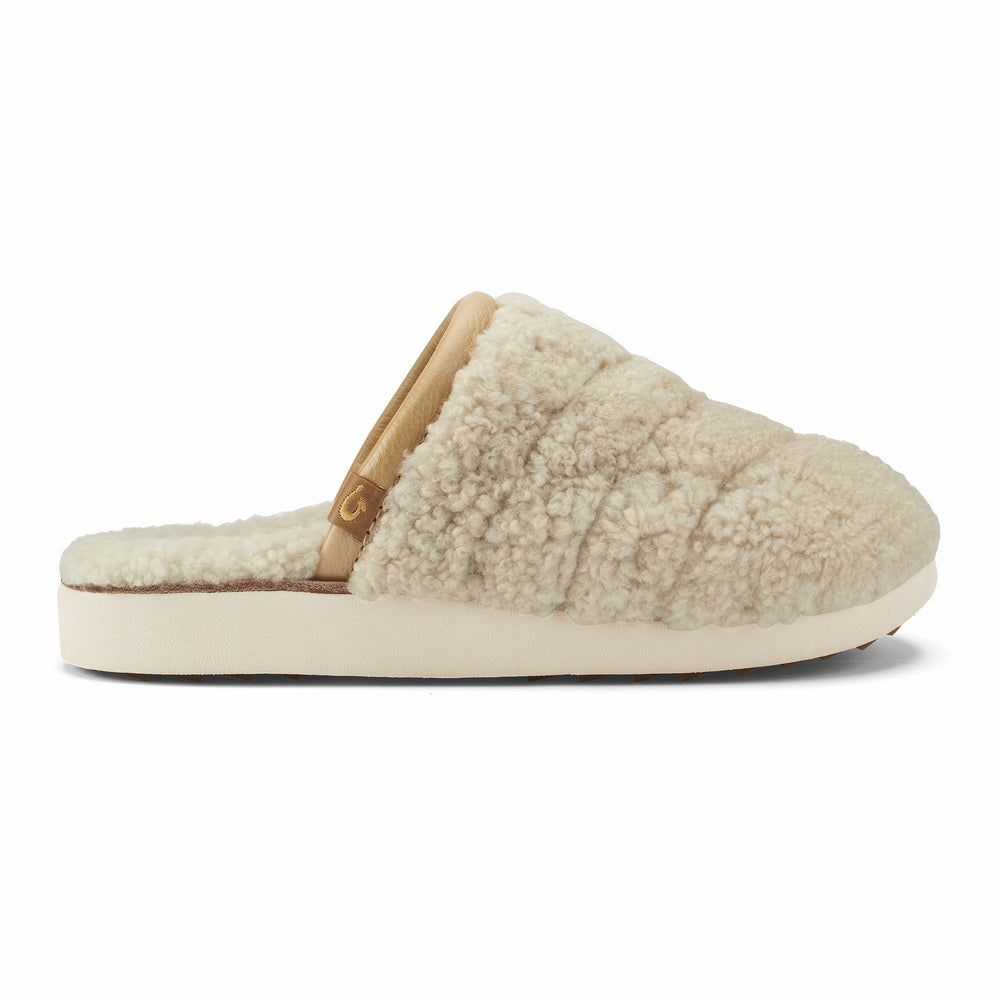 Pūpū Mua Shearling Mule Slipper - Tapa