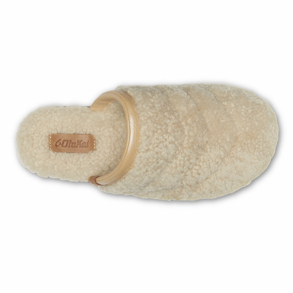Pūpū Mua Shearling Mule Slipper - Tapa