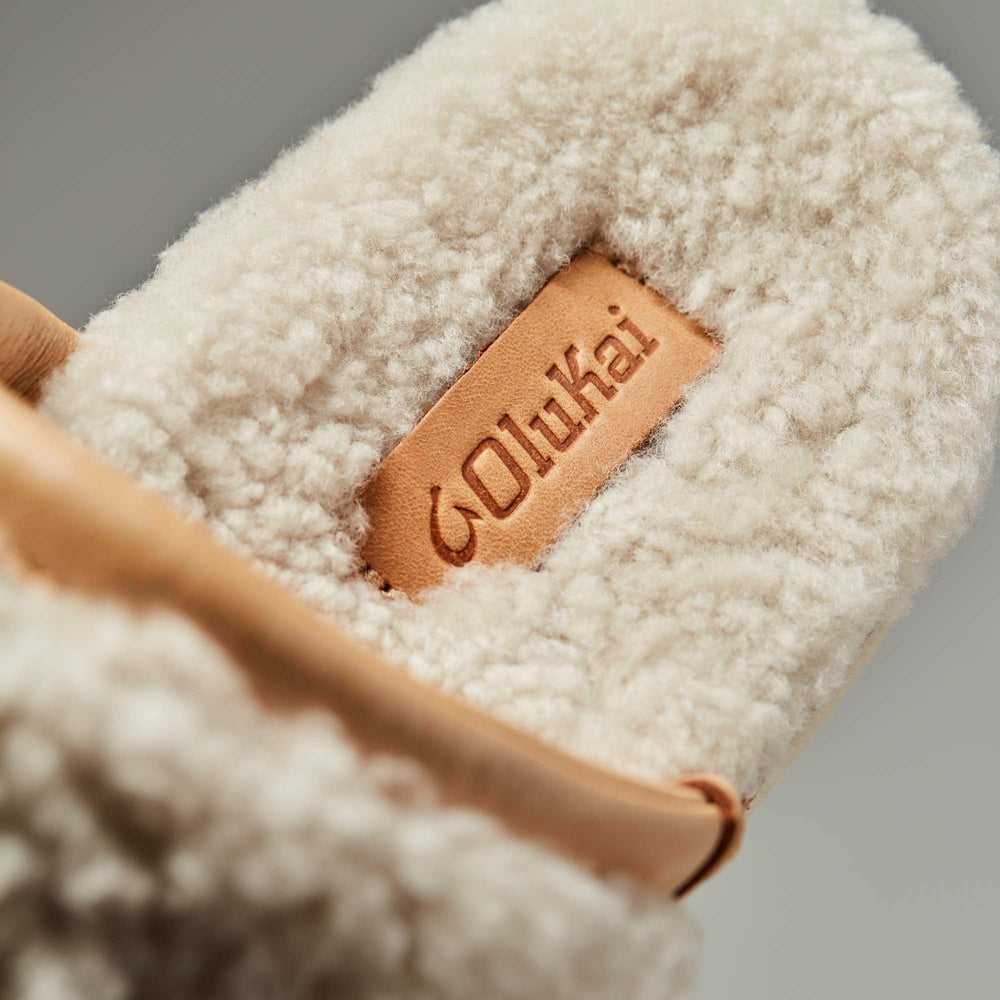 Pūpū Mua Shearling Mule Slipper - Tapa