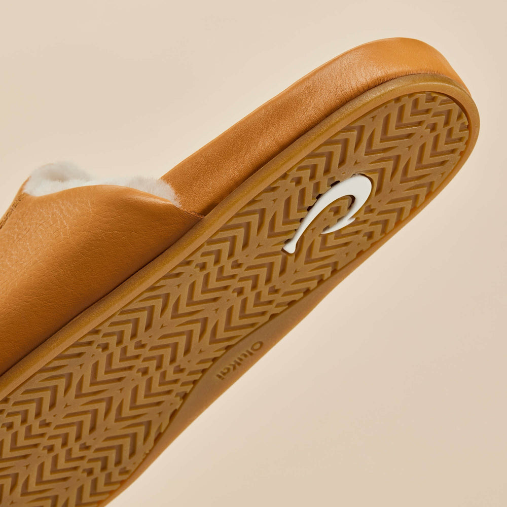 Kōnea Leather Slipper Mules - Saddle