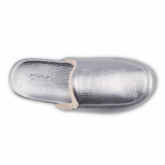 Kōnea Leather Slipper Mules - Silver