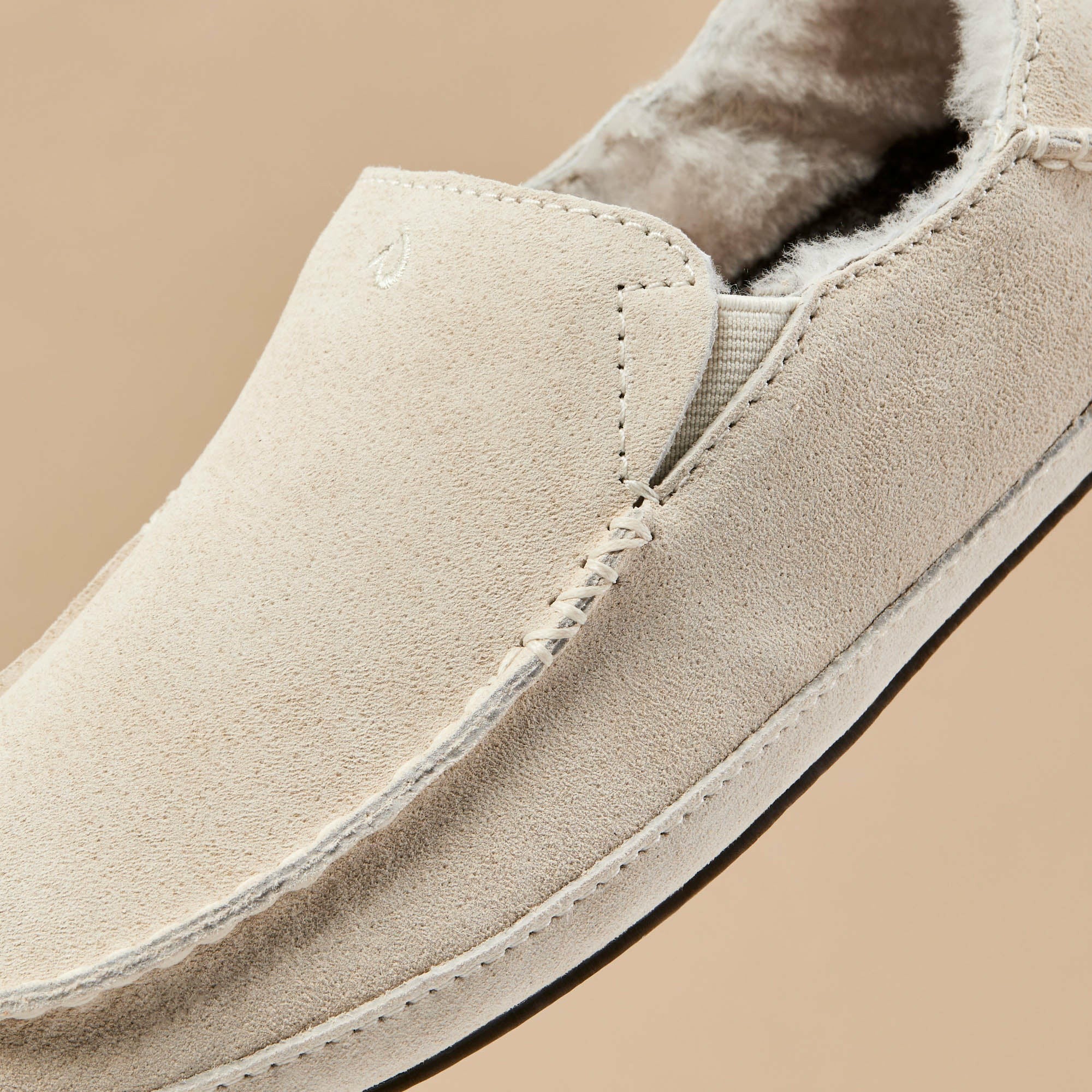 Nohea Women's Leather Slippers - Bone