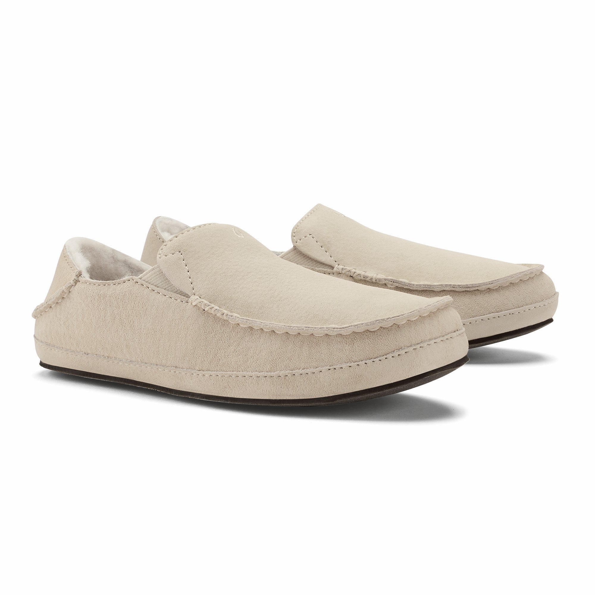 Nohea Women's Leather Slippers - Bone