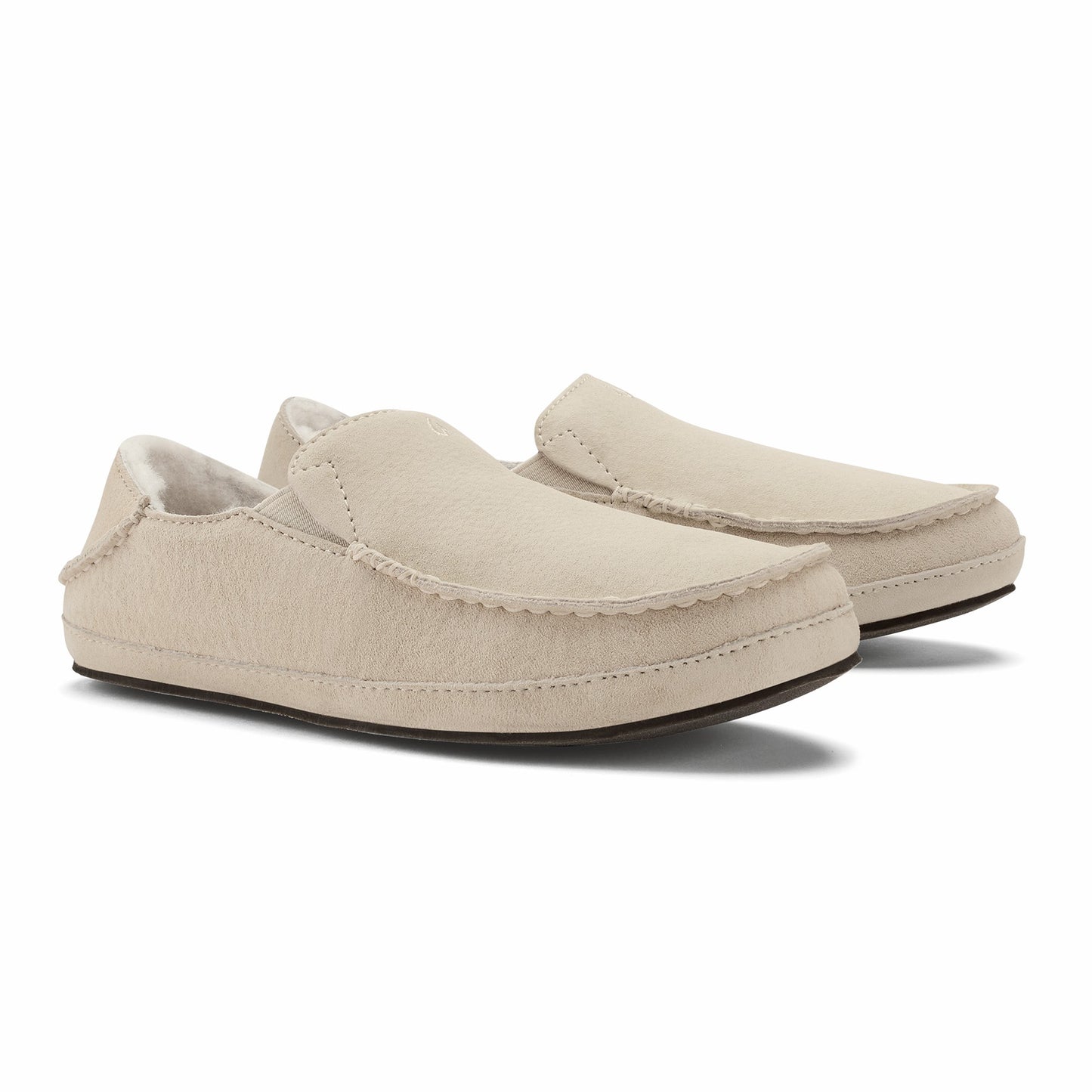 Nohea Women's Leather Slippers - Bone