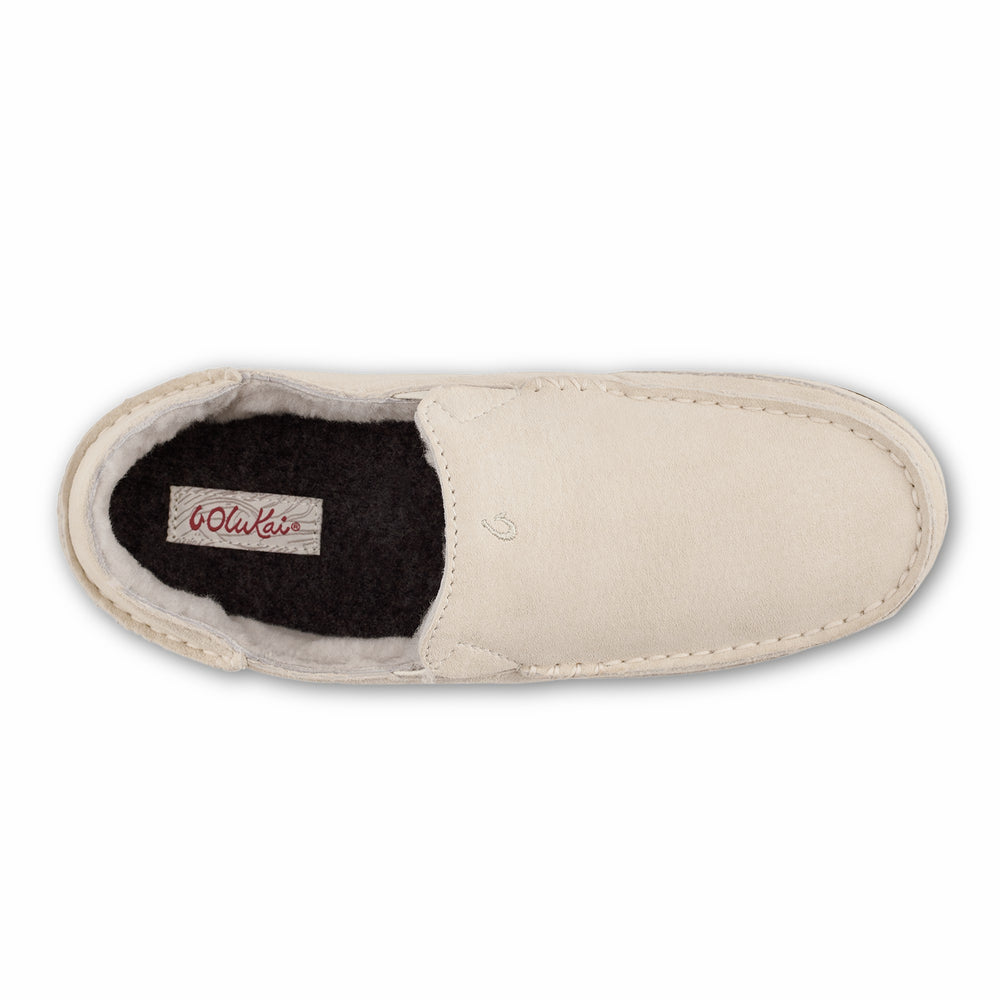 Nohea Women's Leather Slippers - Bone