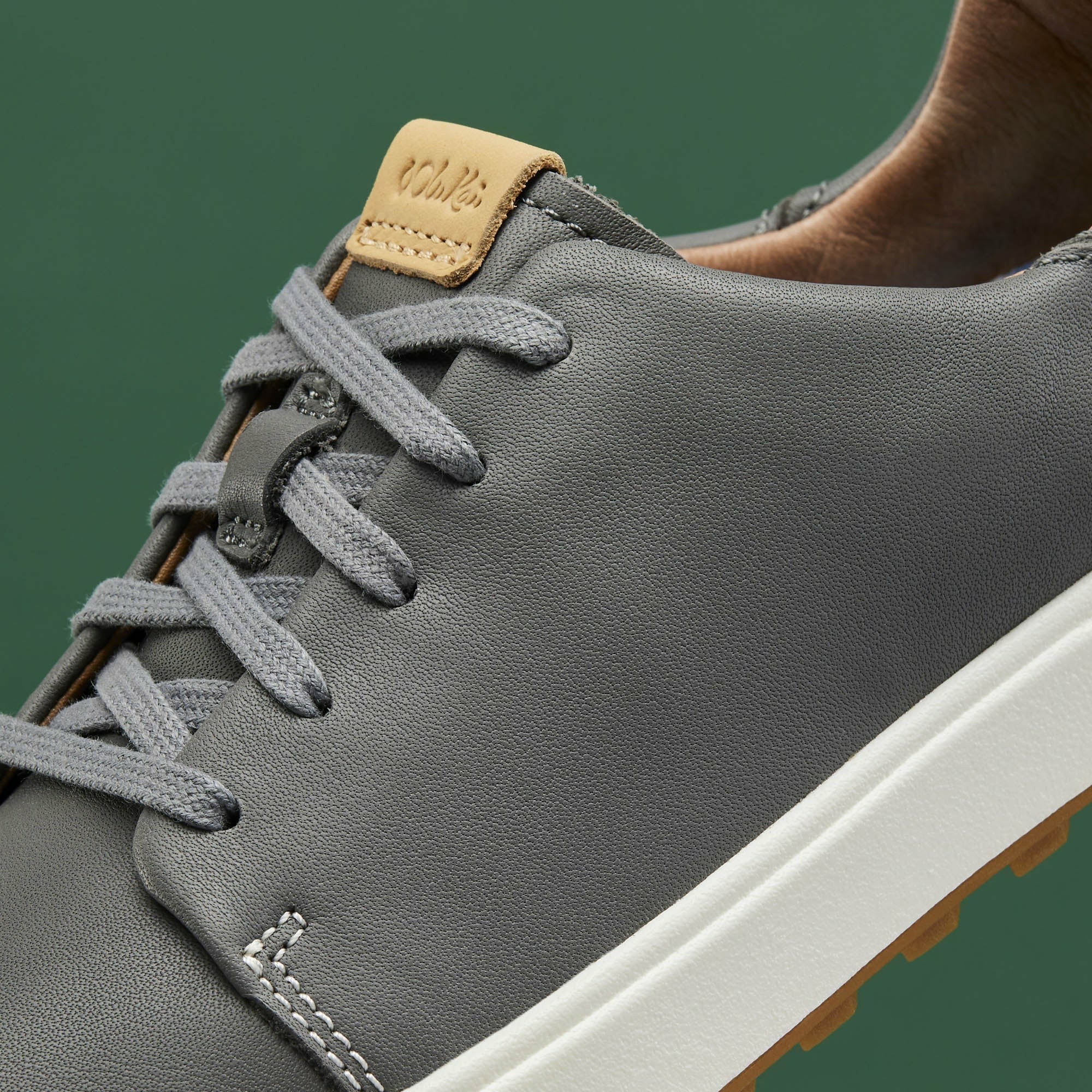 Wailea Waterproof Leather Golf Shoes - Stone