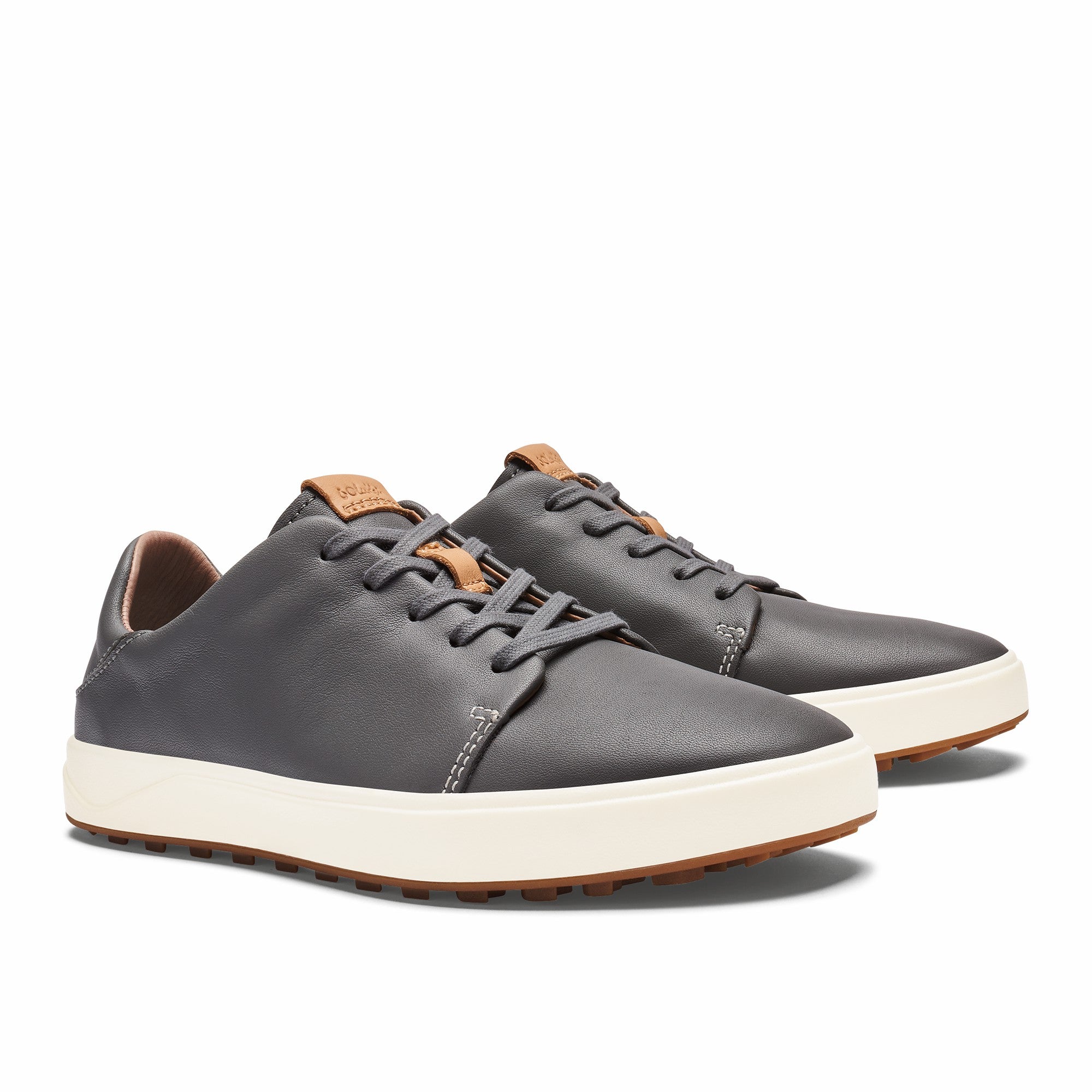 Wailea Waterproof Leather Golf Shoes - Stone